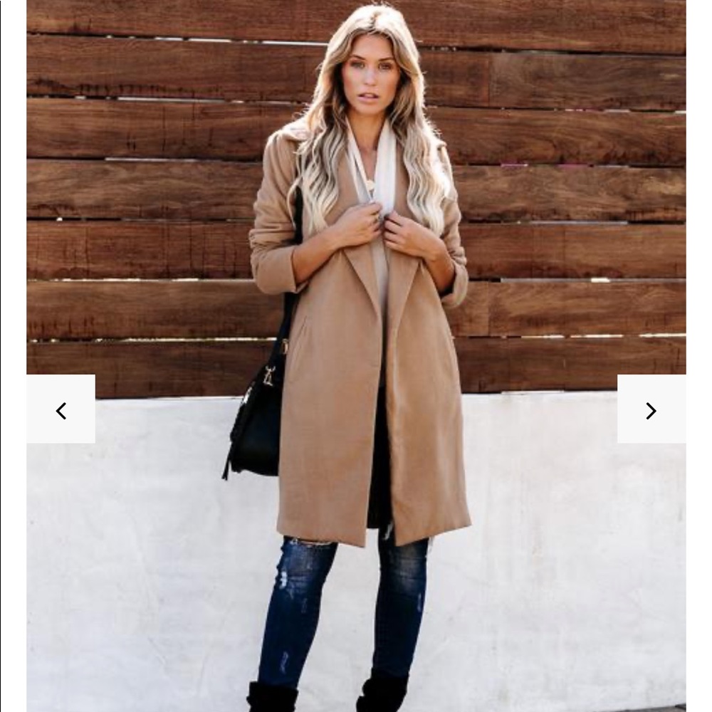 Vici Union Square Pocketed Coat sz Large